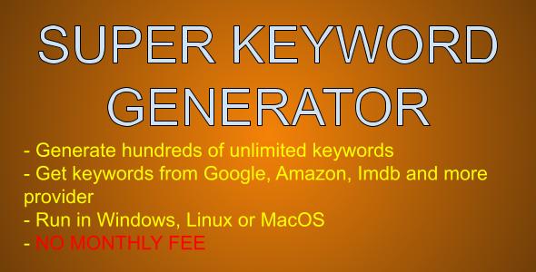 Super Keyword Generator – PHP Script