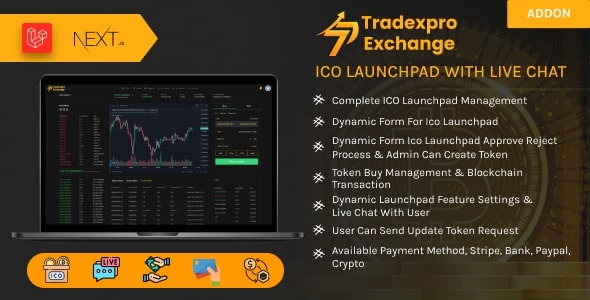 Tradexpro ICO Launchpad – Initial Token Offering Addon