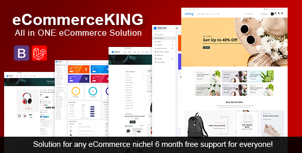 eCommerceKING – All in One eCommerce Business Management Script